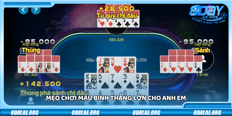 Mậu binh 8Day – Game trí tuệ thưởng siêu khủng