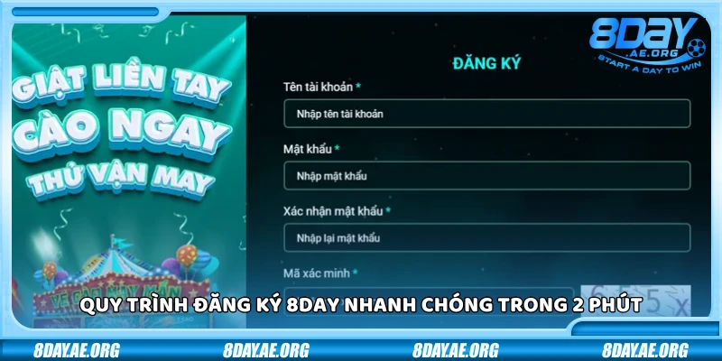 Đăng ký 8Day - Hướng dẫn các bước siêu tốc trong 2 phút