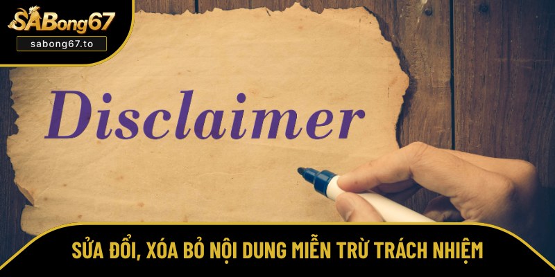 Miễn Trừ Trách Nhiệm Ở Sabong67 - 4 Trường Hợp Quan Trọng Miễn Trừ Trách Nhiệm Ở Sabong67 - 4 Trường Hợp Quan Trọng